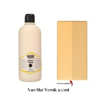 Yarımat Vernik 500ml - Ahşap, Taş Tozu, Hobi, Dıy Yarımat Vernik500