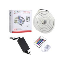 Sunlight Neon Şerit Led Işık 3 Çip Rgb 5 Metre Kumandalı 220V Sta