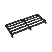 Tr Tekerlekli Büyük Metal Bitki Standı - 40 X 100 Cm, Tekerlekli Saksı Tepsisi, Siyah Sağlam Taban, İç Ve Dış M Genel