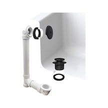 Westbrass D49321 62 Pvc Tek Delikli Dirsekli Banyo Atığı 12 Izgara