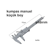 Kumpas Mini Boy Küçük Manuel Ölçü Aleti Hassas Ölçü Metre