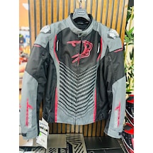 Bering 0069 Gang 4 Mevsim Motosiklet Montu Siyah-gri-kırmızı