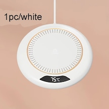 Willowhaven Beyaz Dairesel Usb Kahve Isıtıcı: 3 Ayar, 24 Saat Isıtma, Seyahat Tipi