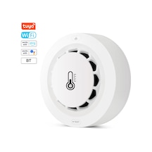 Folinda Wifi Ve Bluetooth İle Bağlı Akıllı Duman Alarmı, Sıcaklık-nem Sensörü, Telefon Uygulaması Uyarıları, Alexa Ve Google Home Desteği