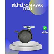 Mey İthalat Dolap Ve Raflar İçin 4 Cm Kilitli Tekerlek Tekli Çok Renkli