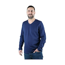 Erkek Cotton V Yaka Uzun Kollu Tişört 001
