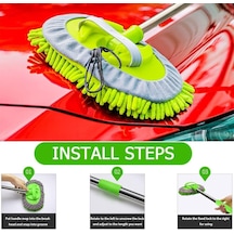 Araba Yıkama Fırçası Mop/paspas, Uzun Saplı Detaylı Yıkama Fırçası,mikrofiber Çiziksiz Diğer