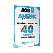 Yediiklim 2027 Meb-ags Türkiye Coğrafyası 40 Deneme Çözümlü Ahenk Serisi