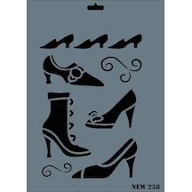 Rich New Seri N-258 Stencil 35X25 Cm