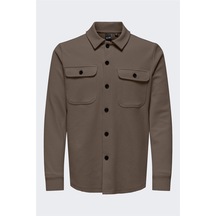 Only & Sons Onsnewkodyl Overshırt Sweat Noos Erkek Kahverengi Uk Gömlek - 22021279