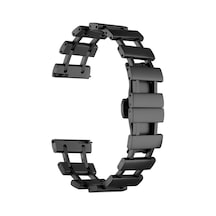Galaxy Watch 46mm Uyumlu Clo- Krd-96 22mm Metal Kordon-siyah
