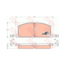 Toyota Corolla 1.6 1987-2001 Trw Ön Balata Netparb323 3zz-4a-4af