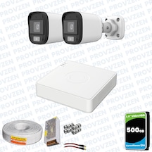 Provzen Unv Full Hd 2 Kamera Renkli Gece Görüş Mikrofonlu Olay Anında Bildirim