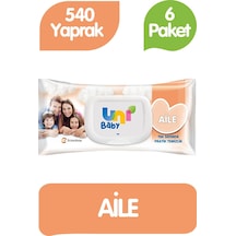 Uni Baby Aile Islak Havlu Mendil 90x6 540 Yaprak