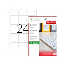Tanex Tw-2024 64X34MMx100Adet .Lazer Yazıcı Etiketi