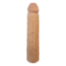 Zaga Oyun  Gerçekçi Melez Penis Kılıfı Et Dokusunda 17 cm