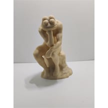 Thinker Frog Figürü
