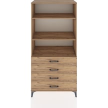 Hyperion Dolap 3 Raflı 4 Çekmeceli 88x44x182 Çam-çam Çam