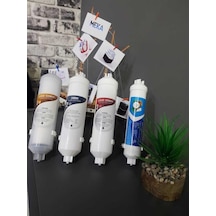 Inline Su Arıtma Cihazı Filtre Seti 4'lü - Dirsek Ve Hortum li