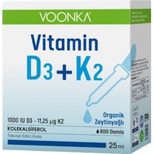 Voonka Vitamin D3+K2 1000 IU 25 ml