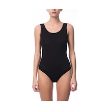 NBB Kadın Siyah Geniş Askılı Çıtçıtlı Body 2940 001