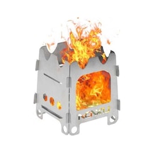 Artfulabode Ultra Titanyum Taşınabilir Ocağı Katlanır Kamp, Kamp Jzr-gy Hiking Hafif Gümüş Geeroyoo Balıkçılık & - Kz Gümüş