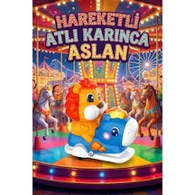 Işıklı Müzikli Hareketli Atlı Karınca Oyuncak - Sallanan Aslan Figürlü Eğlenceli Çocuk Oyuncağı Hayvanlar