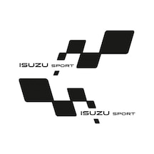 Isuzu Sport Yan Kapı Için Çamurluk Sticker 2 Adet Sağ Sol