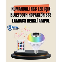 12w Led Ampul Renkli Işık Ve Dahili Hoparlör  Özellikli