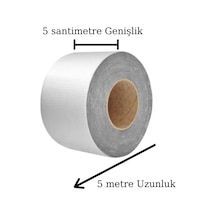 Lunaev Yüksek Sıcaklık Dayanan Su Geçirmez Çatı Boru Duvar Çatlak Onarıcı Yapışkan Bant Folyo 5 Cm