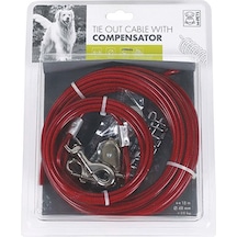 M-pets Compansatör Çelik Köpek Bahçe Bağlama Halatı 15 M 244-58014.03