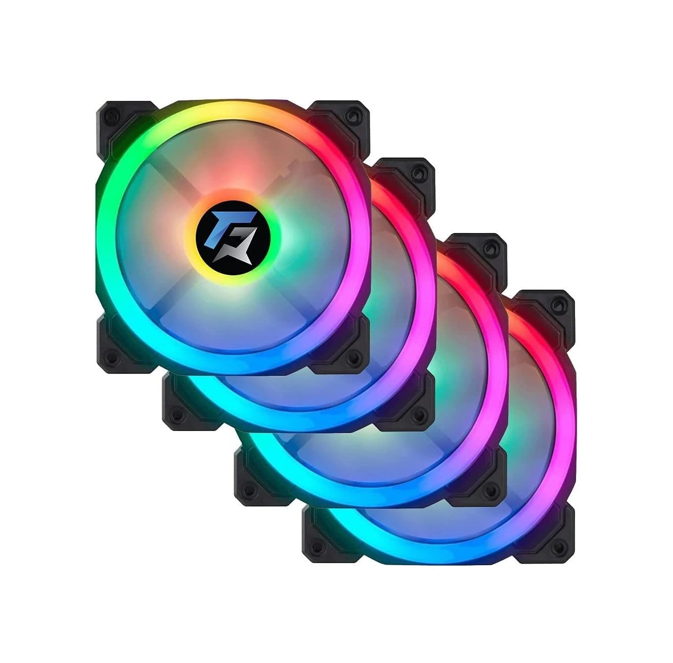 Gameforce 7r Pro Seri 4'lü Set Ledli Sessiz 120mm 12cm Kasa Fanı