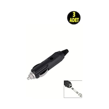 3 Adet 12 Volt Motorsiklet Otomobil Araç Çakmaklık Fişi Soketi (550734427)