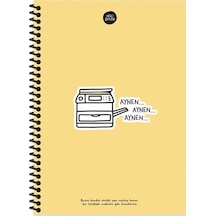 17x24 Çizgili Defter - Aynen Aynen Aynen Varsayılan