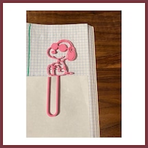 Storeşahin 3d Baskı Gözlüklü Sevimli Köpek Figürlü Kitap Ayracı 4lü - - Pembe Shn0720