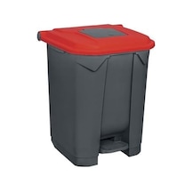 Planet Pedallı Çöp Kovası 50 Lt Konteyner Kırmızı