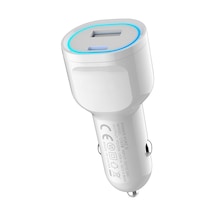 40w Araba Çakmaklık Hızlı Şarj Type-c Ve Usb Çıkışlı Pd Şarj Aleti Işıklı  Android Tam Uyumlu