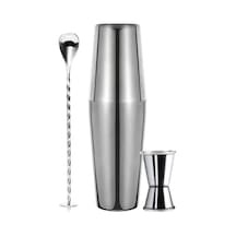 Vb-kb3 3 Parça Boston Shaker Kokteyl Seti, 750 Ml Çok Renkli