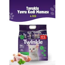 Twinkle Yavru Kediler İçin Tavuklu Tam Ve Dengeli Kedi Maması 4 Kg