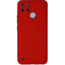 Newface - 549 - Realme C25y Kılıf Nano İçi Kadife Silikon - Kmrsfres - - Kırmızı