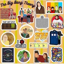 Big Bang Theory Seti Laptop Notebook Telefon Etiket Diğer