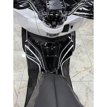 Honda Pcx 2021-2024 Tank Pad Ve Grenaj Kaplama Siyah