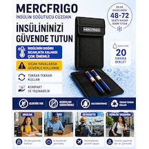 Mercfrigo İnsülin Soğutucu Cüzdan-siyah-2 Kalem