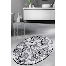 Lace Siyah Djt 80X120 Cm Banyo Halısı, Pasas