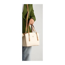 Just Polo Kadın Yeni Sezon 5 Bölmeli El Ve Omuz Çantası 4030mh 2066mh Krem - Camel