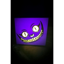 Cheshire Cat Tasarımlı Gece Lambası Dekoratif Aydınlatma Çok Renkli