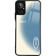 Gm 23 Se Nice Blue Tasarımlı Glossy Telefon Kılıfı Siyah