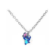 Sevimli Stitch Figürlü Kolye Unisex 60 Cm Zincirli, Eğlenceli Ve Renkli Tasarım Çok renkli