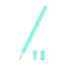 Cbtx Pencil 2 Uyumlu Kaymaz Silikon Stylus Kalem Koruyucu Kılıfı Yeşil