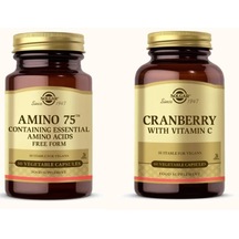Solgar Amino 75 (Essential Amino) 30 Kapsül +Cranberry Extract